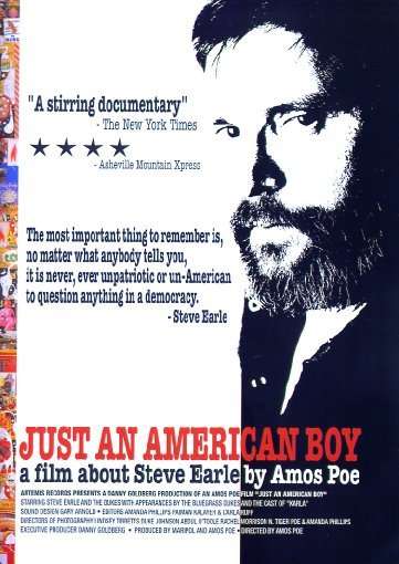 Just An American Boy - Steve Earle - Musikk - Dvd - 0014431700293 - 13. juni 2013