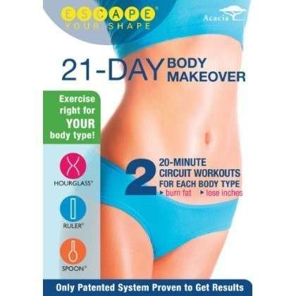 Cover for Escape Your Shape: 21-day Body Makeover (DVD) (2013)