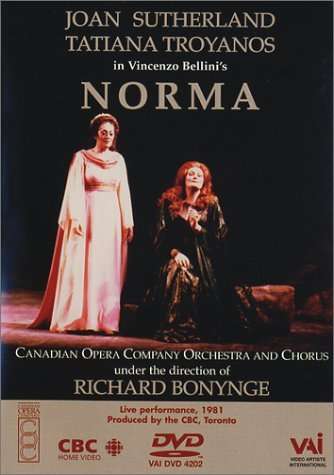 Cover for Bellini / Sutherland / Troyanos · Norma (DVD) (2001)