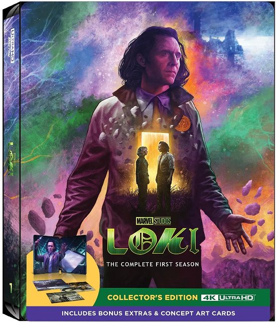 Cover for Loki : Season 1 (Steelbook) · Loki (2021): Season 1 (Steelbook) (4K UHD Blu-ray) (2023)