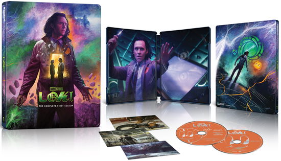 Cover for Loki : Season 1 (Steelbook) · Loki (2021): Season 1 (Steelbook) (4K UHD Blu-ray) (2023)