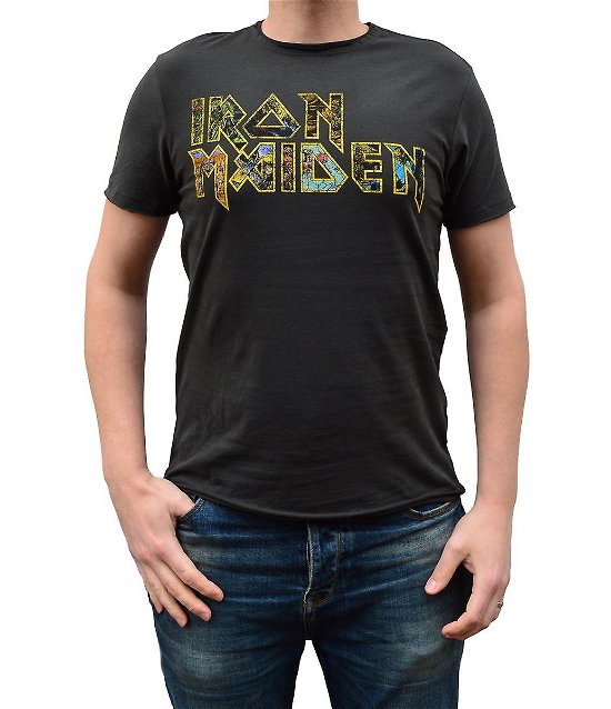 Iron Maiden Eddies Logo Amplified Vintage Charcoal - Iron Maiden - Merchandise - AMPLIFIED - 5054488307293 - 1. Juli 2020