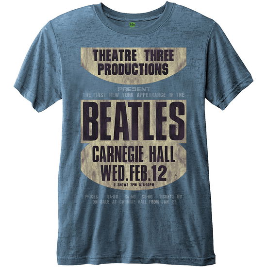 Cover for The Beatles · THE BEATLES - T-Shirt BurnOut Col - Carnegie Hall (Zabawki)