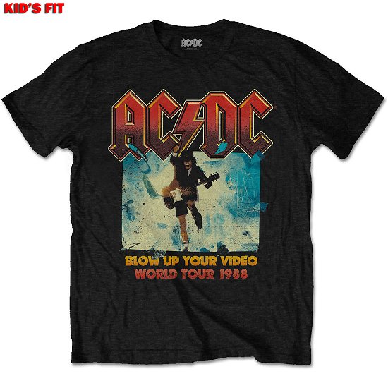 Cover for AC/DC · AC/DC Kids T-Shirt: Blow Up Your Video  (13-14 Years) (T-shirt) [size 13-14yrs] [Black - Kids edition]
