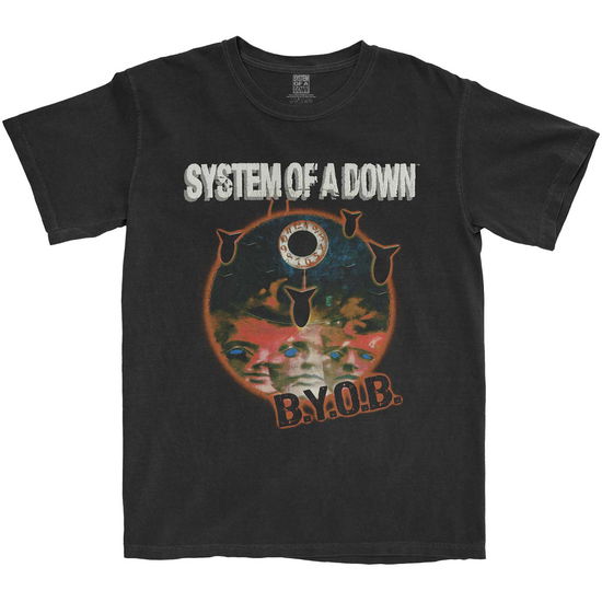 System Of A Down Unisex T-Shirt: BYOB Classic - System Of A Down - Produtos -  - 5056561044293 - 