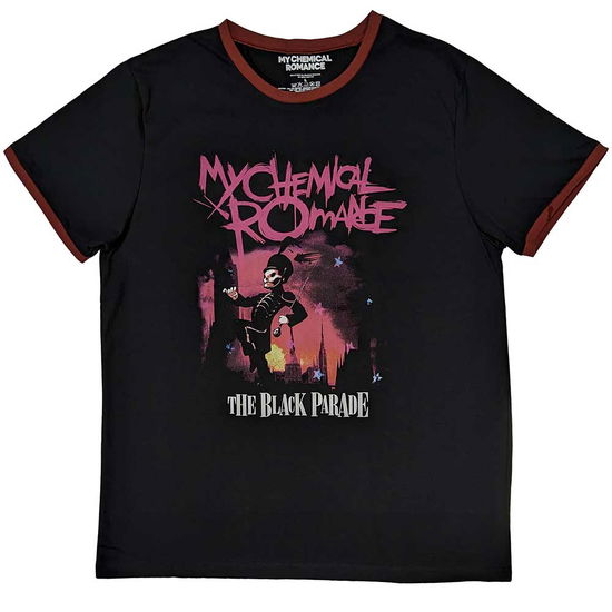 My Chemical Romance Unisex Ringer T-Shirt: March - My Chemical Romance - Gadżety -  - 5056737210293 - 1 grudnia 2023