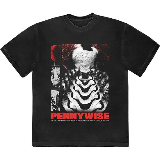 IT Unisex T-Shirt: Pennywise You'll Never Float Too - It - Koopwaar -  - 5056737249293 - 