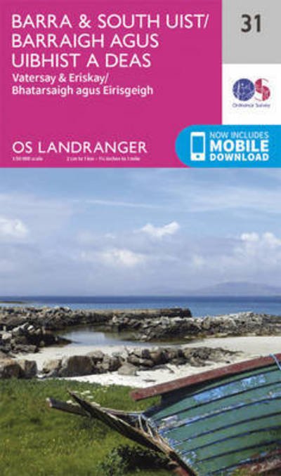 Cover for Ordnance Survey · Barra &amp; South Uist, Vatersay &amp; Eriskay - OS Landranger Map (Kort) [February 2016 edition] (2016)