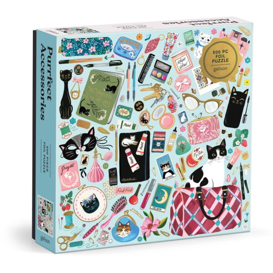 Cover for Galison · Purrfect Accessories 500 Piece Foil Puzzle (Hardcover Book) (2025)