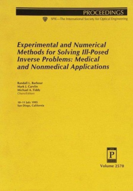 Cover for Barbour · Experimental &amp; Numerical Methods For Solving Ill (Hardcover Book) (2006)