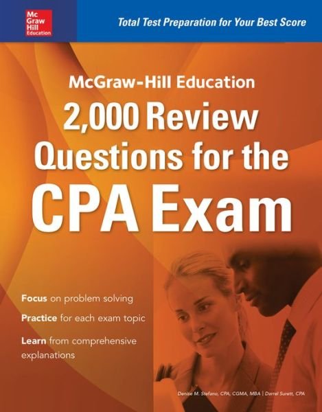 Cover for Denise Stefano · McGraw-Hill Education 2,000 Review Questions for the CPA Exam (Pocketbok) [Ed edition] (2016)