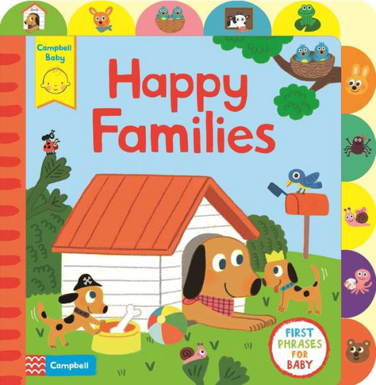 Cover for Campbell Books · Happy Families - A little tab book for older babies (Hardcover Book) [Main Market Ed. edition] (2015)