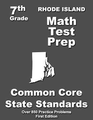 Cover for Teachers\' Treasures · Rhode Island 7th Grade Math Test Prep: Common Core Learning Standards (Paperback Book) (2015)