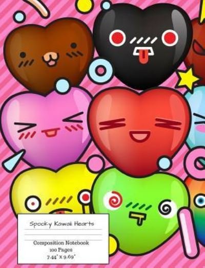Cover for 1570 Publishing · Spooky Kawaii Hearts Composition Notebook (Taschenbuch) (2018)