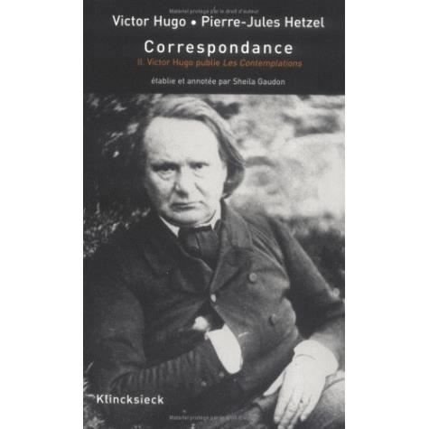 Cover for Victor Hugo · Correspondance entre Victor Hugo et Pierre-Jules Hetzel (Book) (2004)