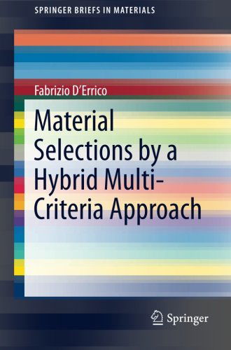 Cover for Fabrizio D'Errico · Material Selections by a Hybrid Multi-Criteria Approach - SpringerBriefs in Materials (Taschenbuch) [2015 edition] (2015)