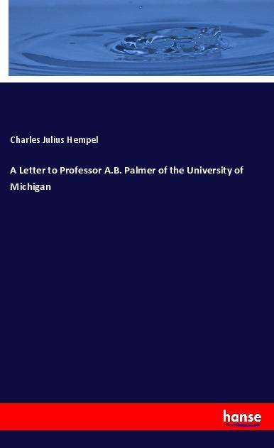 Cover for Hempel · A Letter to Professor A.B. Palme (Book)