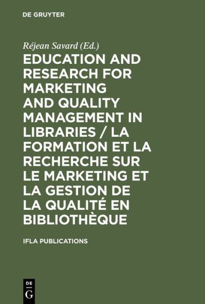 Cover for Ifla · Education and Research for Marketing an (Book) (2001)