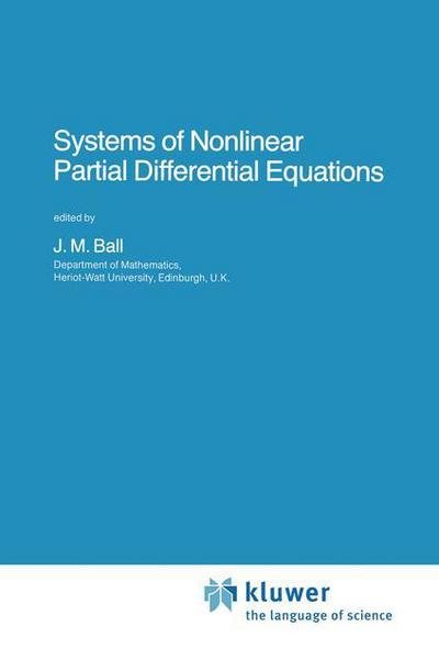 Cover for J M Ball · Systems of Nonlinear Partial Differential Equations - NATO Science Series C (Hardcover Book) [1983 edition] (1983)