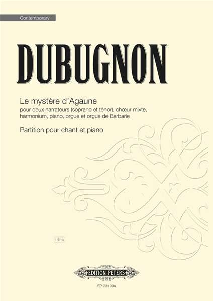 Cover for Richard Dubugnon · Le Mystre Dagaune Vocal Score (Paperback Book) (2019)