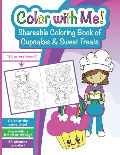 Cover for Piper Maria · Color with Me! Shareable Coloring Book of Cupcakes and Sweet Treats (Paperback Bog) (2021)