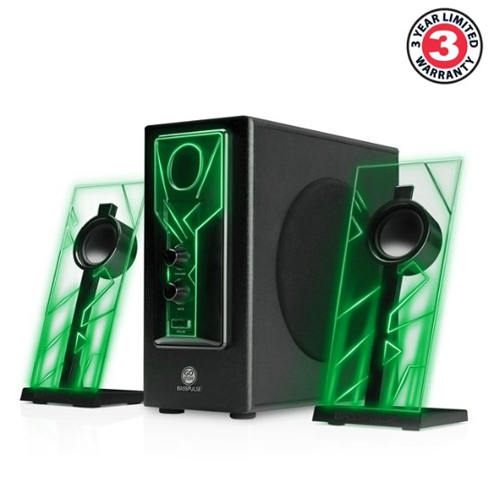 GOgroove Bass PULSE 2.1 Speakers (Green) - Go Groove - Merchandise - GO GROOVE - 0637836583294 - May 15, 2023