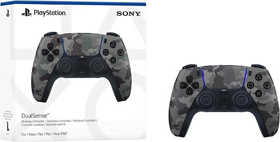 Cover for Ps5 · Sony Official PlayStation 5  DualSense Wireless Controller  Grey Camouflage PS5 (ACCESSORY) (1901)