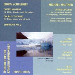 Cover for Schulhoff / Klambauer / Zellinger / Theis · Double Concerto for Flute Piano &amp; Strimgs: Sym 2 (CD) (2000)