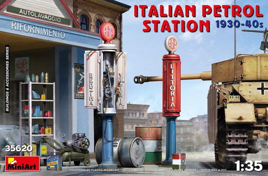 Cover for MiniArt · 1/35 Italian Petrol Station 1930-40s (Toys)