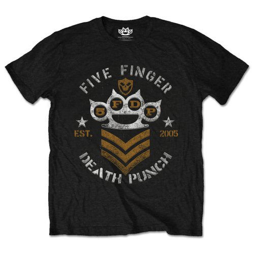 Five Finger Death Punch · Five Finger Death Punch Unisex T-Shirt: Chevron (T-shirt) [size S] [Black - Unisex edition] (2018)