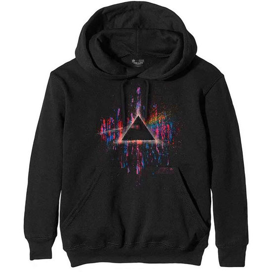 Pink Floyd Unisex Pullover Hoodie: Dark Side of the Moon Pink Splatter - Pink Floyd - Merchandise - MERCHANDISE - 5056170645294 - 30. Dezember 2019