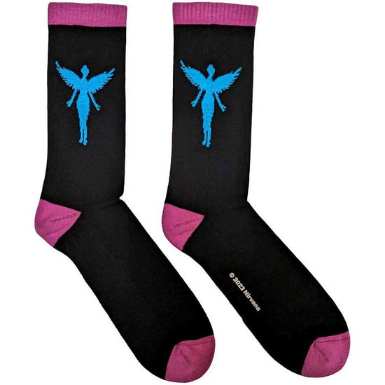 Cover for Nirvana · Nirvana Unisex Terry Socks: In Utero Blue Angel (UK Size 7 - 11) (Socks) [size M]