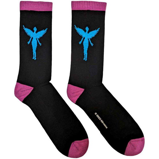 Cover for Nirvana · Nirvana Unisex Ankle Socks: In Utero Blue Angel (UK Size 7 - 11) (Bekleidung) [size M]