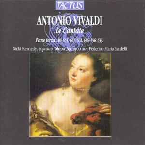 Cantatas 3 - Vivaldi / Kennedy / Sardelli - Muzyka - TACTUS - 8007194101294 - 12 października 1999