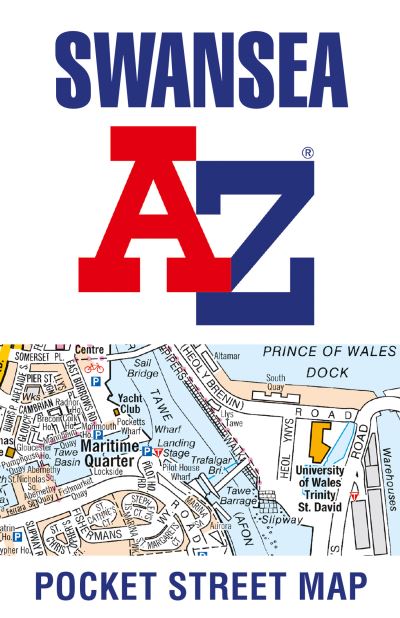 Cover for A-Z Maps · Swansea A-Z Pocket Street Map (Map) (2021)