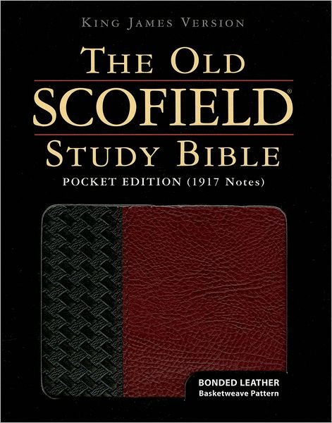 Cover for C I Scofield · The Old Scofield Study Bible, Kjv, Basketweave Black / Burgundy (Läderbok) [Pocket edition] [Black/Burgundy Bonded] (2006)
