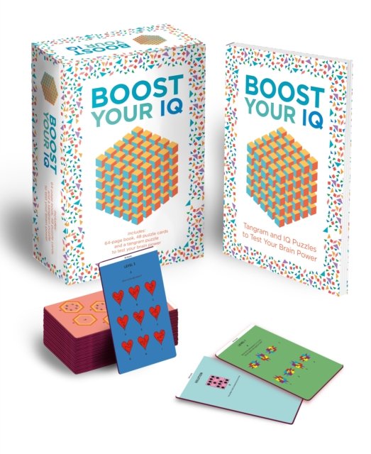 Boost Your IQ: Includes 64-page Puzzle Book, 48 Cards and a Press-Out Tangram Puzzle to Test Your Brain Power - Arcturus Leisure Kits - Eric Saunders - Boeken - Arcturus Publishing Ltd - 9781398824294 - 1 juli 2023