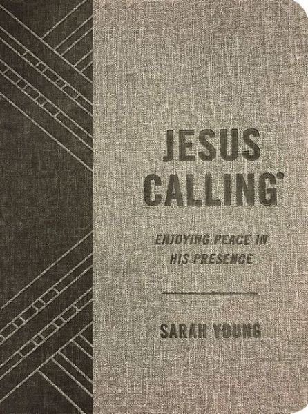 Jesus Calling, Textured Gray Leathersoft, with Full Scriptures: Enjoying Peace in His Presence (a 365-Day Devotional) - Jesus Calling® - Sarah Young - Boeken - Thomas Nelson Publishers - 9781400215294 - 13 augustus 2019
