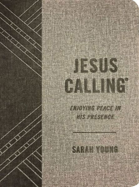 Jesus Calling, Textured Gray Leathersoft, with Full Scriptures: Enjoying Peace in His Presence (a 365-Day Devotional) - Jesus Calling® - Sarah Young - Boeken - Thomas Nelson Publishers - 9781400215294 - 19 september 2019