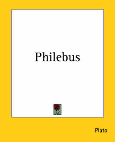 Cover for Plato · Philebus (Paperback Book) (2004)
