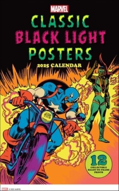 Marvel Entertainment · Marvel Classic Black Light 2025 Poster Calendar (Calendar) (2024)