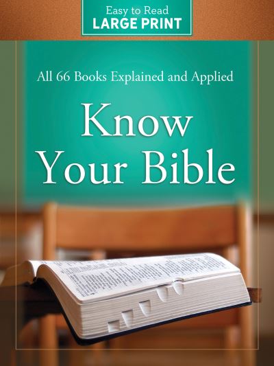 Cover for Paul Kent · Know Your Bible Large Print Edition (Book) (2020)