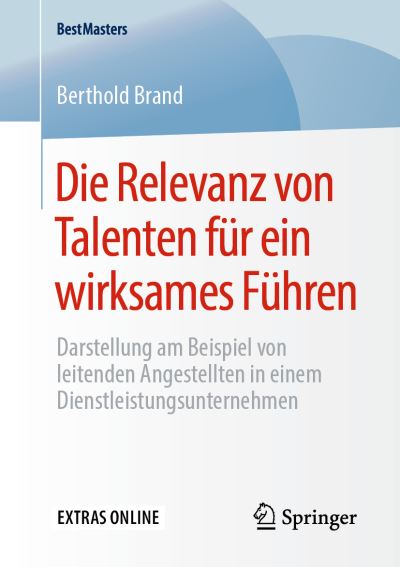 Cover for Brand · Die Relevanz von Talenten für ein (Book) (2019)