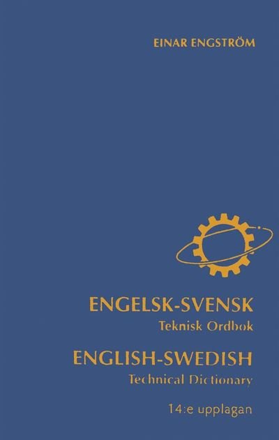 Cover for Einar Engström · Engelsk-svensk teknisk ordbok (Kartor) (2003)