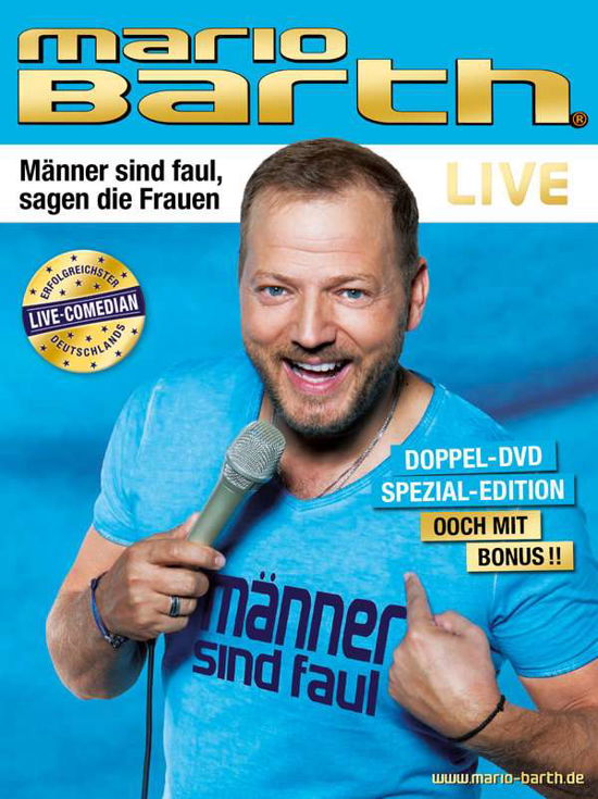 Männer Sind Faul,sagen Die Frauen (Live) - Mario Barth - Movies -  - 0190759887295 - December 6, 2019