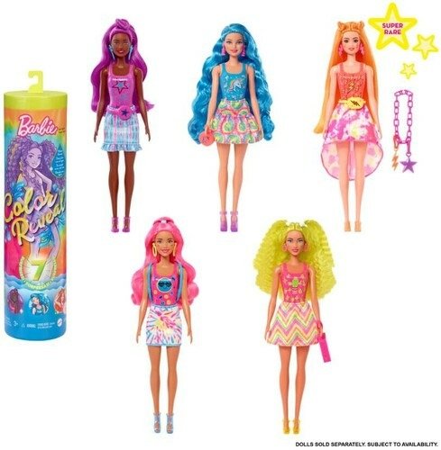 Cover for Mattel · Barbie - Colour Reveal Neon Tie-Dye Asst (Leksaker) (2022)