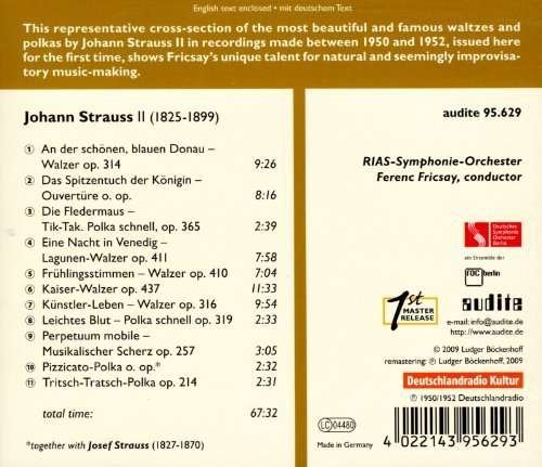 Cover for Strauss / Rias Symphonie Orchester / Friesay · Edition Ferenc Fricsay 12 (CD) (2010)