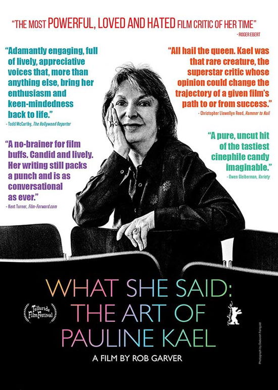 Cover for What She Said: Art of Pauline Kael (DVD) (2020)