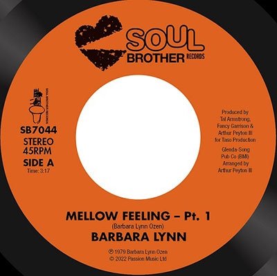 Mellow Feeling - Barbara Lynn - Música - SOUL BROTHER - 5013993905295 - 12 de agosto de 2022