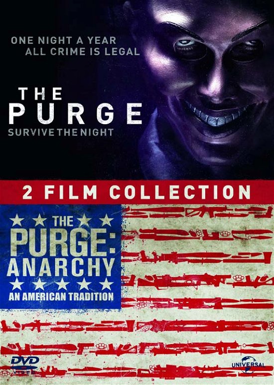 Cover for The Purge / The Purge: Anarchy (Double Pack) · The Purge 1 to 2 (DVD) (2014)